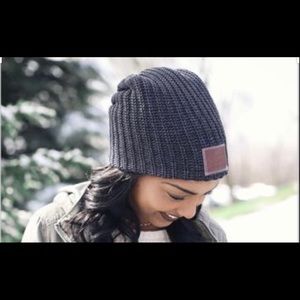 Love Your Melon Black Knit Beanie